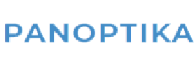 Logo de Panoptika avec lien pour ouvrir la page d'accueil de la société dans un nouvel onglet